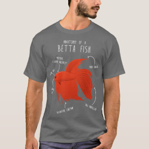 Anatomie der Betta-Fische T-Shirt