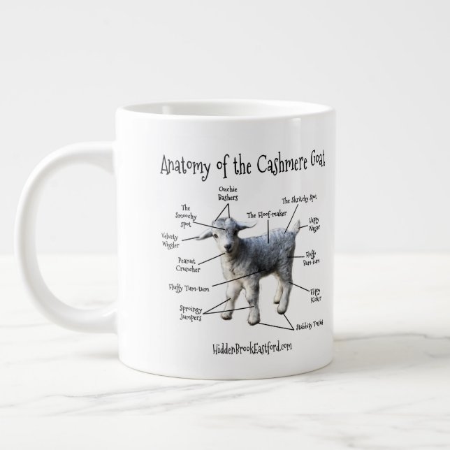 Anatomie der Cashmere-Ziege - Jumbo-Tasse (Links)