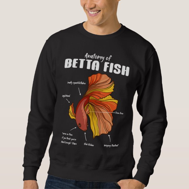Anatomie der Fische Sweatshirt (Vorderseite)