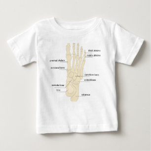 Anatomie der Fußknochen Baby T-shirt
