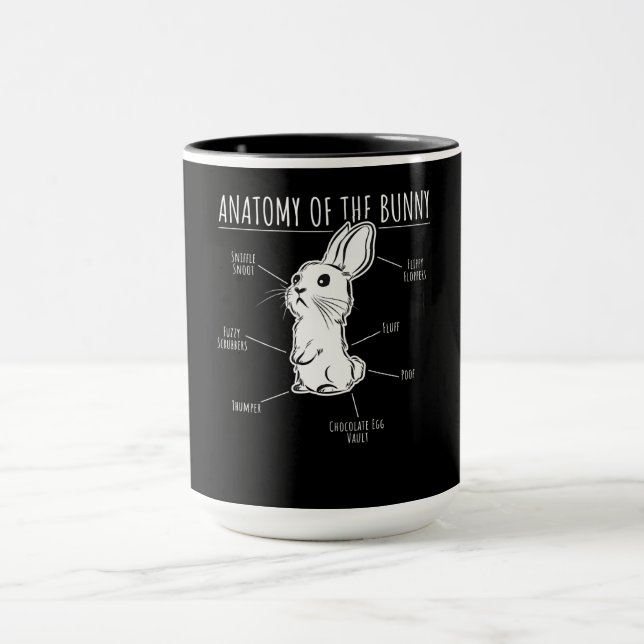 Anatomie der Hasen - Liebe der Niedlichen Kaninche Tasse (Zentrum)