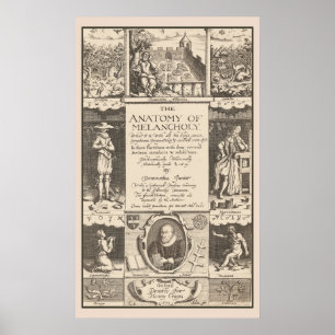 Anatomie der Melancholie 1621 Psychologische Studi Poster