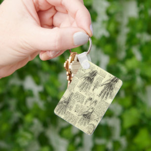 Anatomie der menschlichen Hand von Leonardo da Vin Schlüsselanhänger