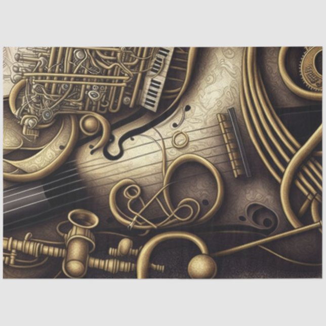 Anatomie der Musikreihe Design 5 Seidenpapier (Vorderseite)