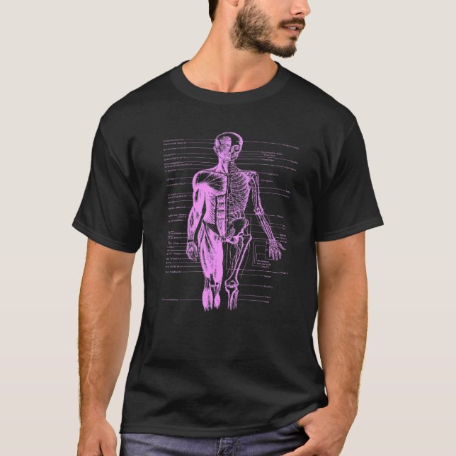 Anatomie der Muskeln des menschlichen Körpers Ärzt T-Shirt (Vorderseite)