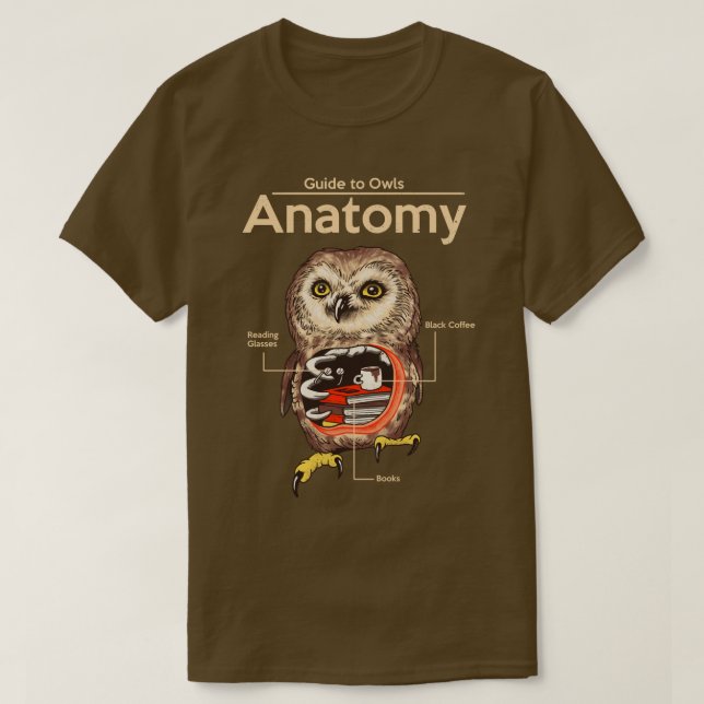 Anatomie der Owls T-Shirt (Design vorne)