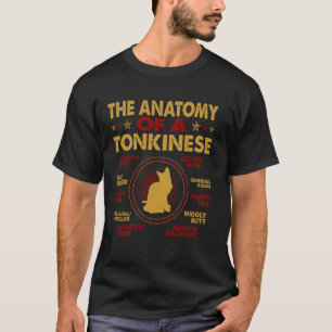 Anatomie der Tonkinese-Katze Haustierliebhaber-Ges T-Shirt