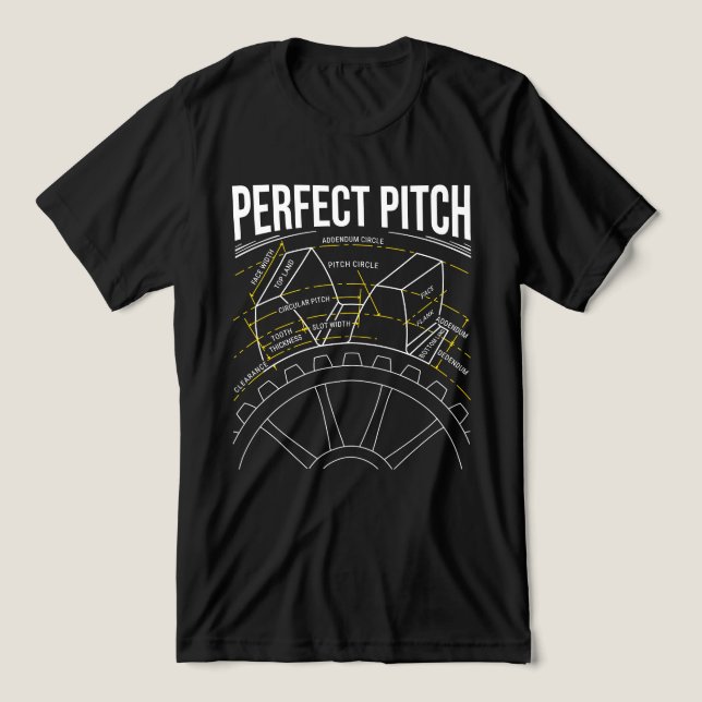 Anatomie der Zahnräder - Perfekte Pitch Edition Tri-Blend Shirt (Design Vorderseite)