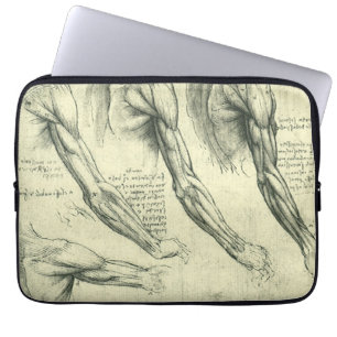 Anatomie des Arms und der Schulter von Leonardo da Laptopschutzhülle