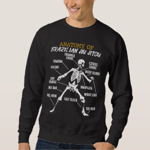 Anatomie des brasilianischen Jiu Jitsu Fighter Ske Sweatshirt