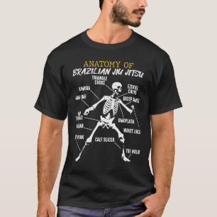 Anatomie des brasilianischen Jiu Jitsu Fighter Ske T-Shirt
