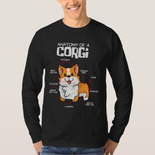 Anatomie des Corgi Hundes T-Shirt