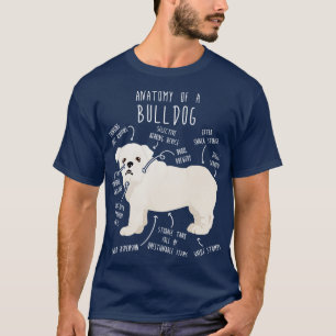 Anatomie des englischen Bulldoghundes T-Shirt