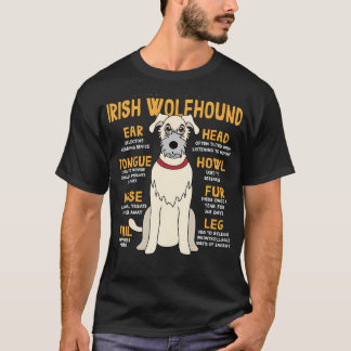 Anatomie des Irischen Wolfshunds T-Shirt