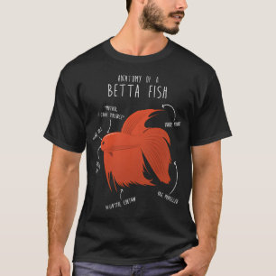 Anatomie des Kampffisches T-Shirt