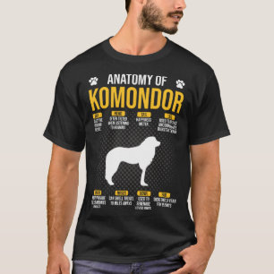 Anatomie des Komondor Hundes T-Shirt