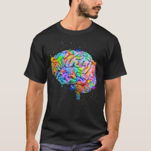 Anatomie des menschlichen Gehirns Farbiges anatomi T-Shirt