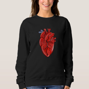 Anatomie des menschlichen Herzens Anatomie Wissens Sweatshirt