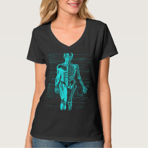 Anatomie des menschlichen Körpers Ärztin Krankensc T-Shirt