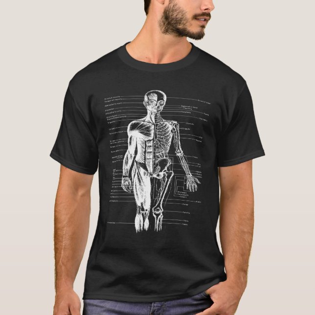 Anatomie des menschlichen Körpers T-Shirt (Vorderseite)