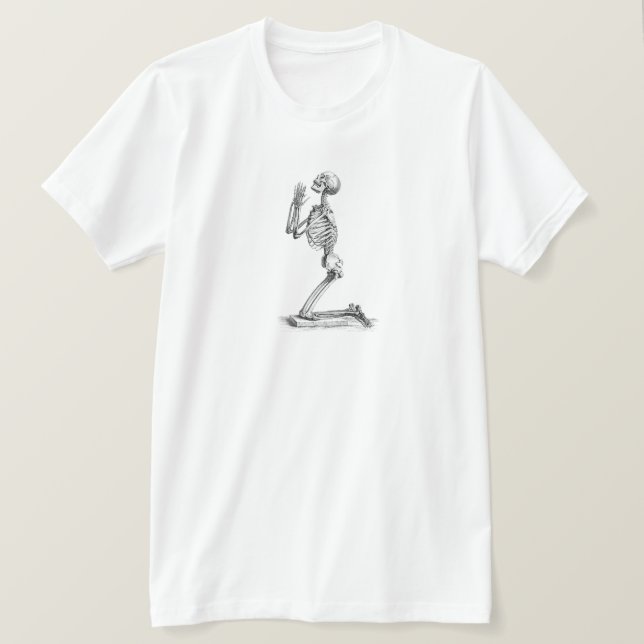 Anatomie des menschlichen Skeletts T-Shirt (Design vorne)