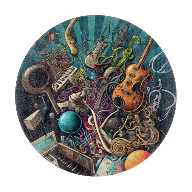 Anatomie des Musikplatzes Schneidebrett (Vorderseite)