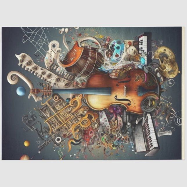 Anatomie des Musikreihen-Designs 10 Seidenpapier (Vorderseite)