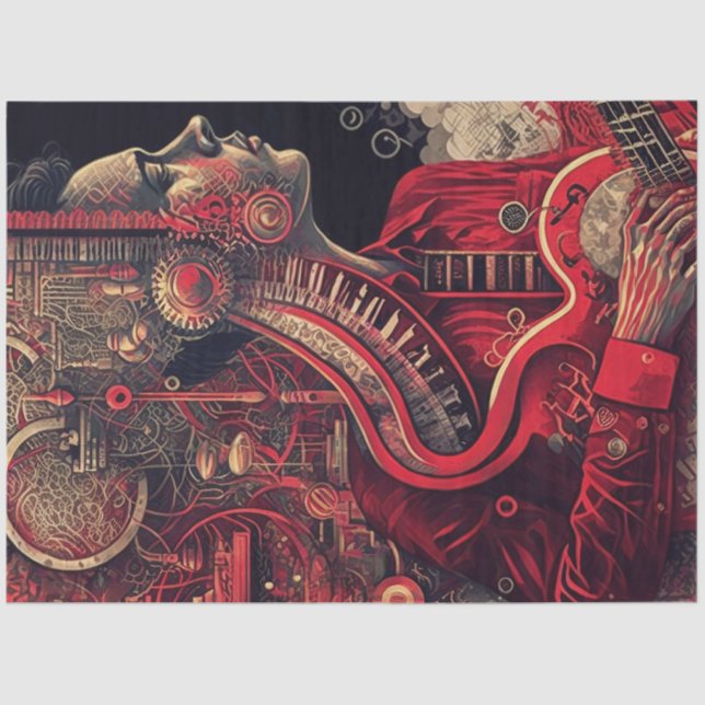 Anatomie des Musikreihen-Designs 12 Seidenpapier (Vorderseite)