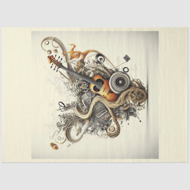 Anatomie des Musikreihen-Designs 2 Seidenpapier (Vorderseite)