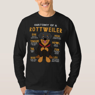 Anatomie des Rottweiler-Hundes T-Shirt