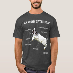Anatomie des Süßen Tiers der Ziegenjungen T-Shirt