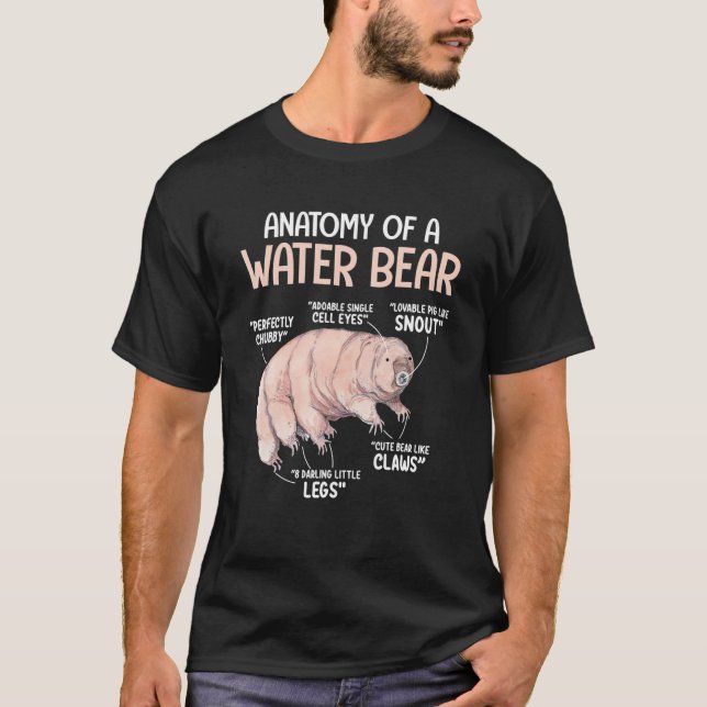 Anatomie des Wasserbären Tardigrade Mikrobiologie  T-Shirt (Vorderseite)