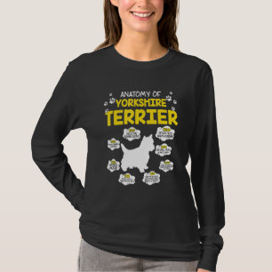 Anatomie des Yorkshire Terrier Dog T-Shirt