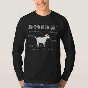 Anatomie des Ziegenjungen-Kids Niedlich T-Shirt