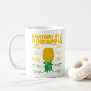 Anatomie einer Ananas Ananas Liebhaber Cooler Anan Kaffeetasse