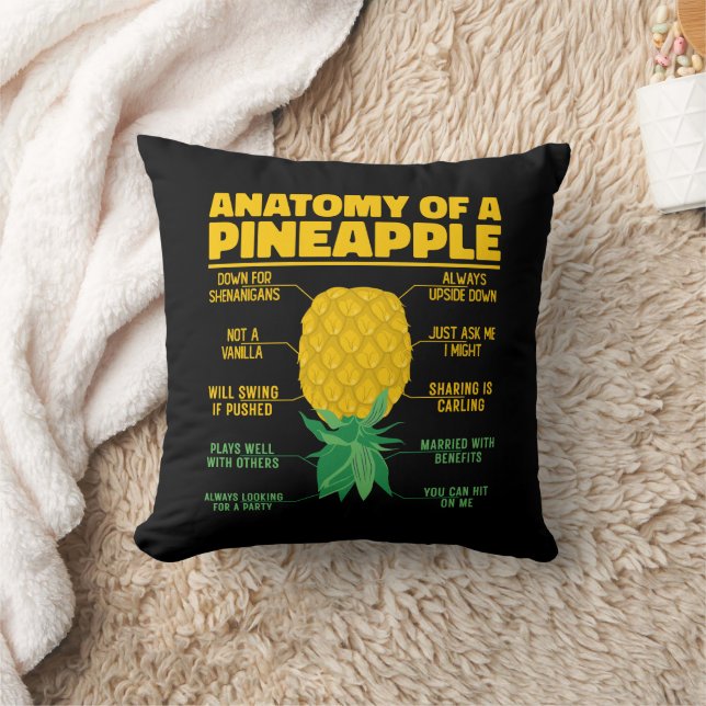 Anatomie einer Ananas Ananas Liebhaber Cooler Anan Kissen (Decke)