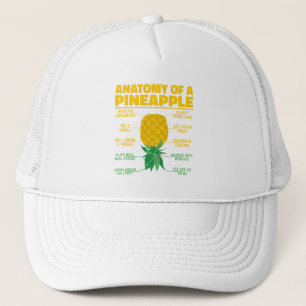 Anatomie einer Ananas Ananas Liebhaber Cooler Anan Truckerkappe