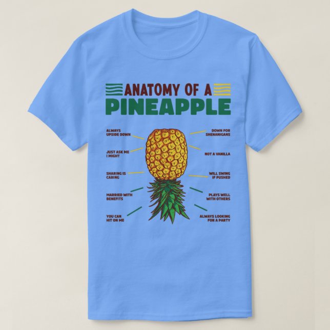 Anatomie einer Ananas T-Shirt (Design vorne)