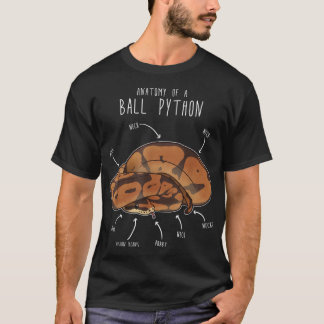 Anatomie einer Ball-Python, Funny Pet Reptile Schl T-Shirt
