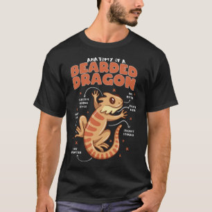 Anatomie einer bärtigen Bärenherpetologie T-Shirt