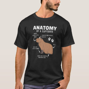 Anatomie einer Capybara für Jungen T-Shirt