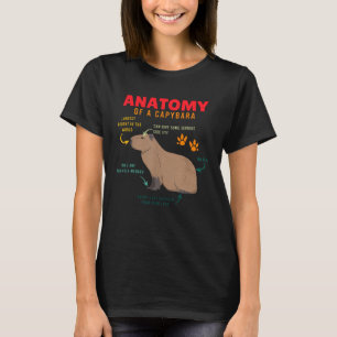 Anatomie einer Capybara für Jungen T-Shirt