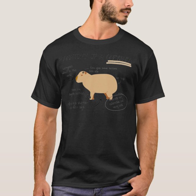 Anatomie einer Capybara T-Shirt (Vorderseite)