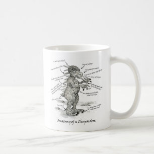 Anatomie einer Chupacabra-Tasse Tasse