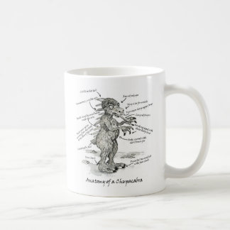 Anatomie einer Chupacabra-Tasse Tasse