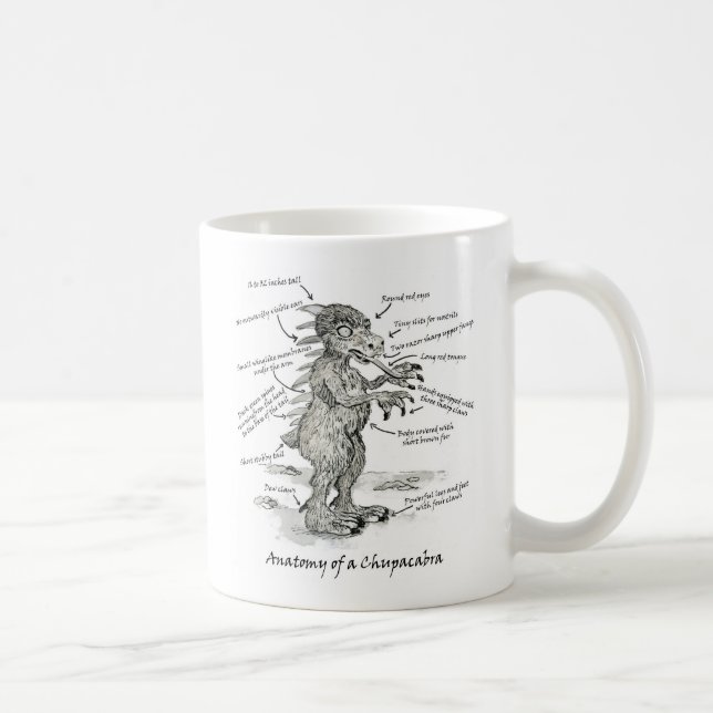 Anatomie einer Chupacabra-Tasse Tasse (Rechts)