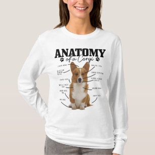 Anatomie einer Corgi Funny Niedlichen Hund Corgi M T-Shirt