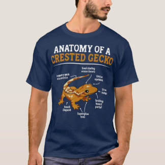 Anatomie einer Gecko-Eyelash-Eidechse Herpetol T-Shirt