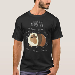 Anatomie einer Guinea Schwein, Funny Pet Animal T-Shirt