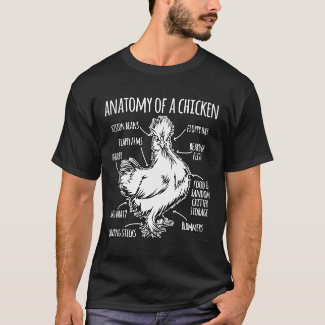 Anatomie einer Hühnerhenne T-Shirt (Vorderseite)